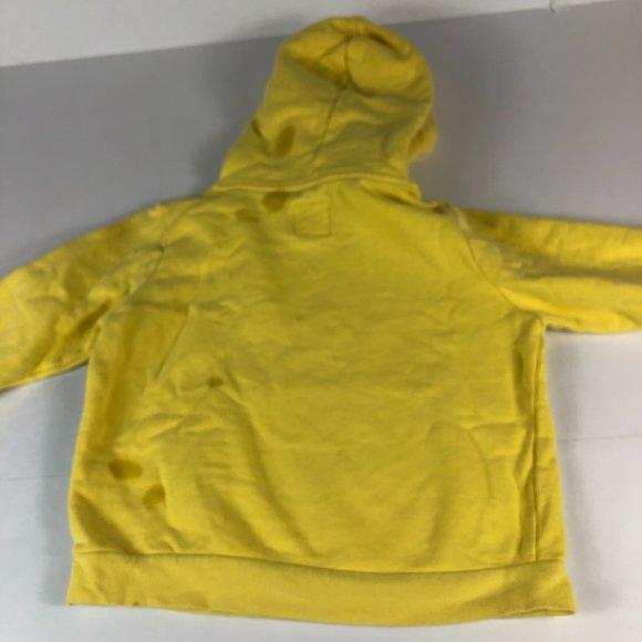 Kith Sponge Bob Squarepants Kids 7 Yellow & Black Embroidered Long Sleeve Hoodie - Picture 9 of 13